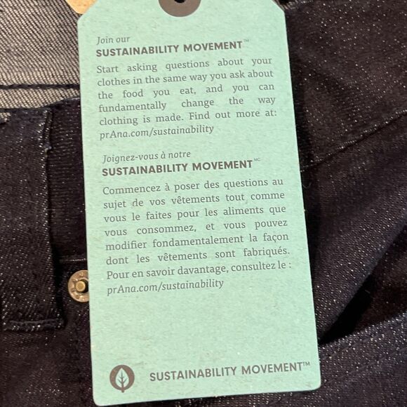 Prana Jeans NEW Mens 31x32 Blue Dark Rinse Hillgard Slim Fit Tapered Leg Organic - Picture 13 of 13